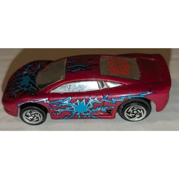 Vintage 1996 Hot Wheels Motorized X-v Racers Mattel Dark Red Untested